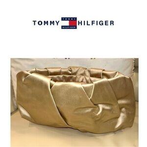 Tommy Hilfiger Satin Gold Clutch